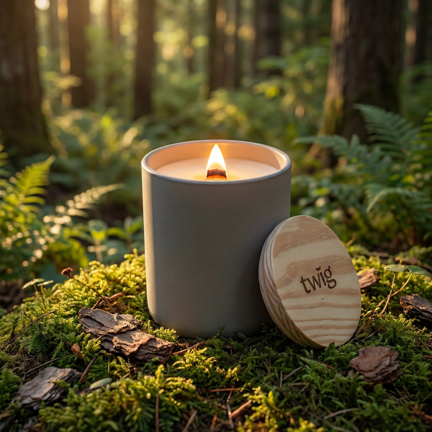Mossy - Wood Wick Candle | 12 oz
