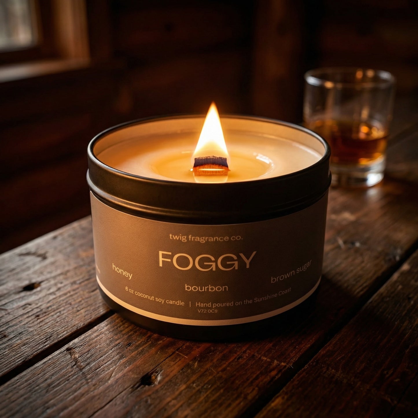 Foggy - Wood Wick Candle | 6 oz