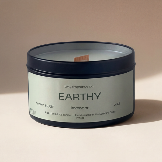 Earthy - Wood Wick Candle | 6 oz