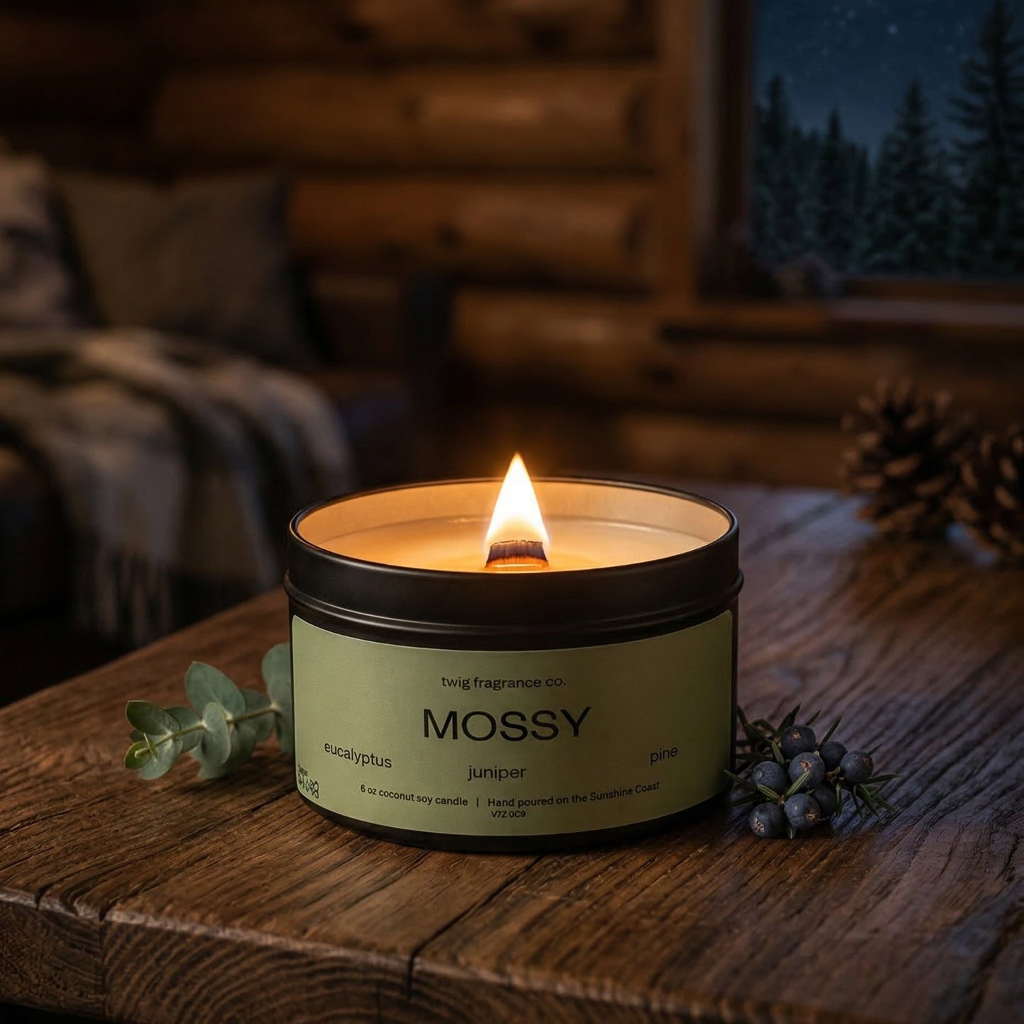 Mossy - Wood Wick Candle | 6 oz