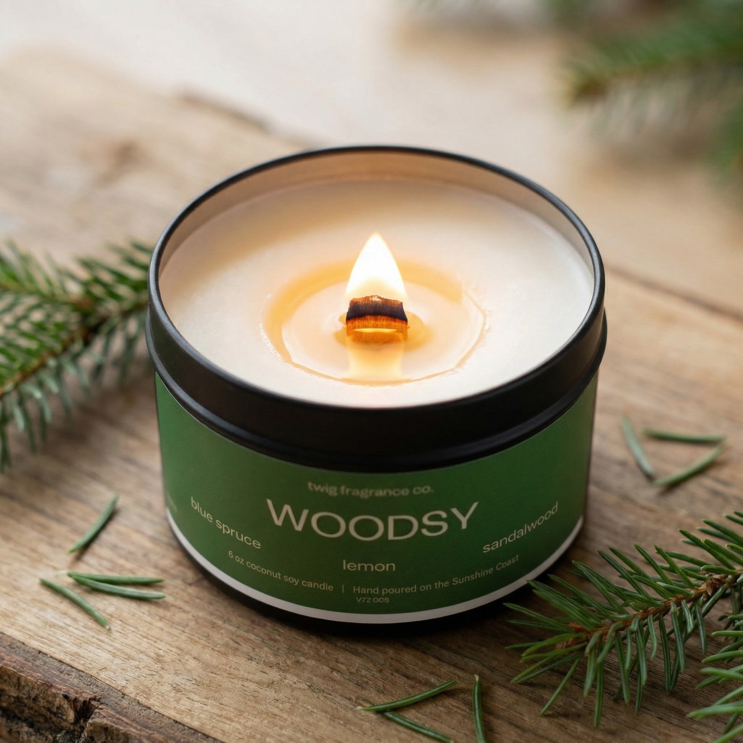 Woodsy - Wood Wick Candle | 6 oz