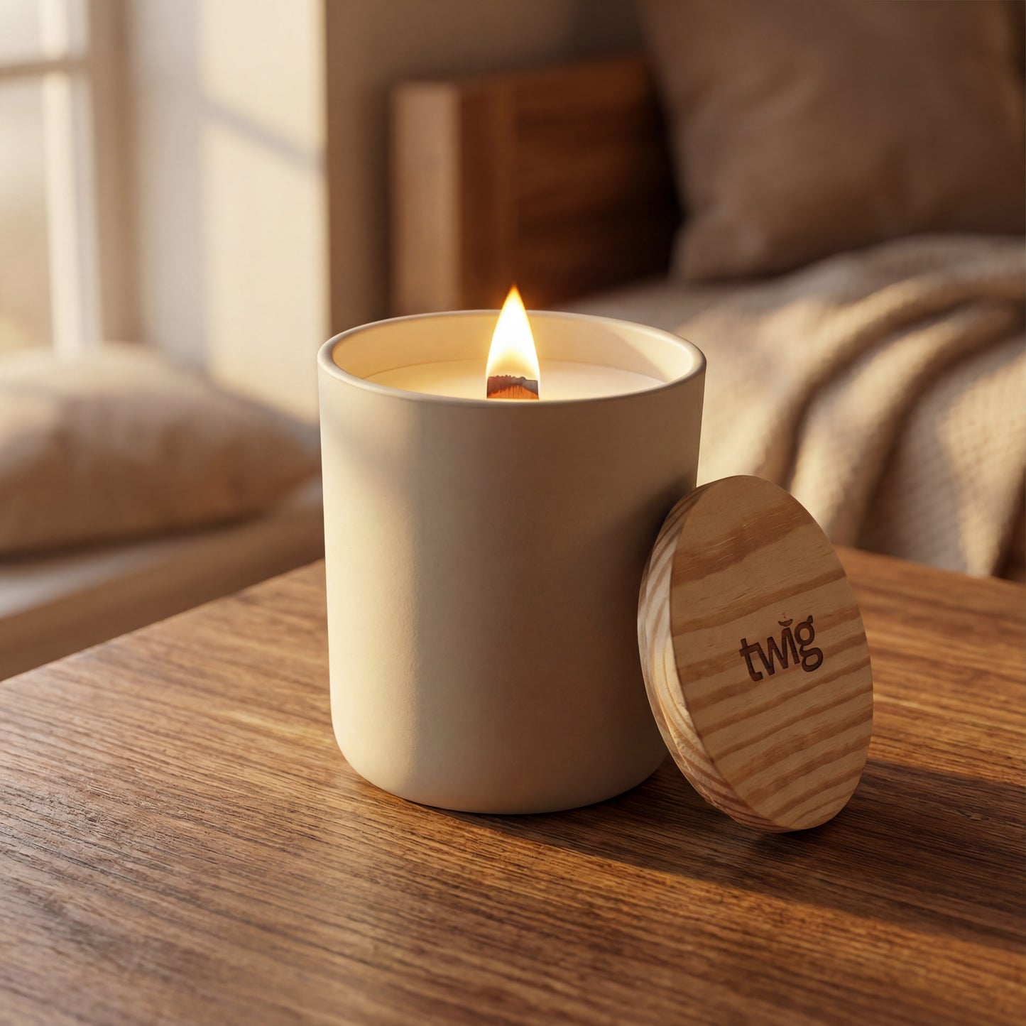 Earthy - Wood Wick Candle | 12 oz